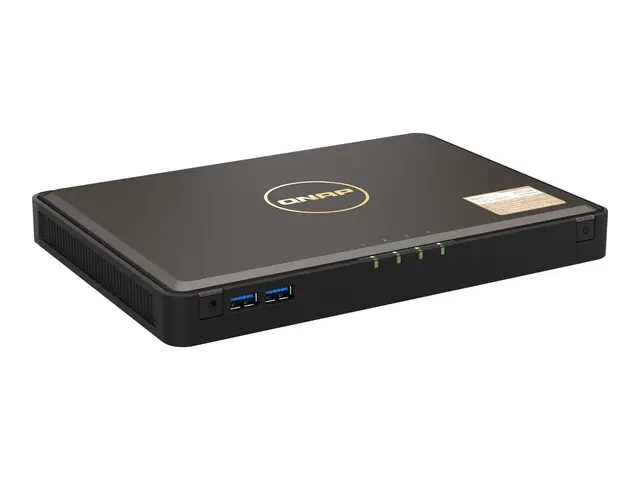 QNAP TBS-464 NASbook - NAS-server 4 brønner RAID 0, 1, 5, 6, 10 RA...