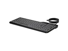 HP 405 - Tastatur - muletienhet 65% - compact - bakbelysning - USB - QWERTY - Internasjonal engelsk / kanadisk fransk - svart