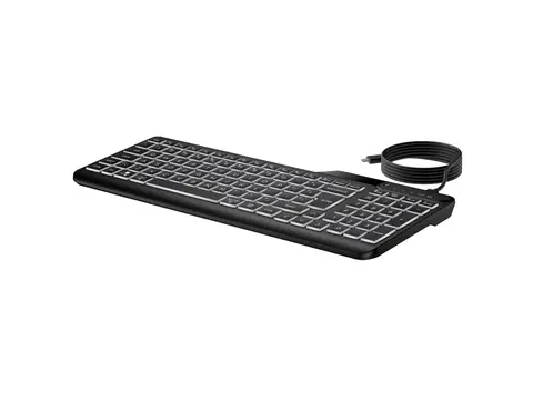 HP 405 - Tastatur - muletienhet 65% - compact - bakbelysning - USB - QWERTY - Internasjonal engelsk / kanadisk fransk - svart