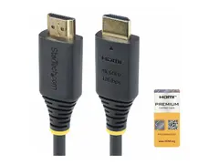 StarTech.com 4m (13ft) Premium Certified High Speed HDMI Cable, 4K60Hz Premium High Speed - HDMI-kabel med Ethernet - HDMI hann til HDMI hann - 4 m - svart - 4K 60Hz st&#248;tte, passiv