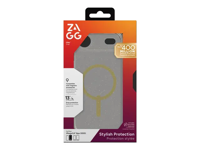 ZAGG Milan Snap - Baksidedeksel for mobiltelefon - MagSafe-samsvar...