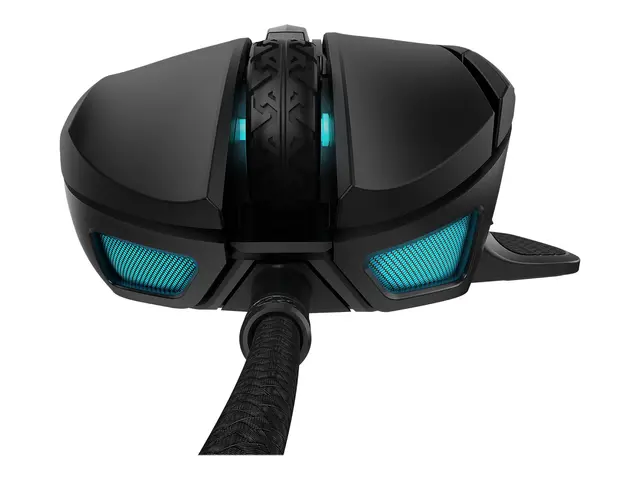 CORSAIR Gaming NIGHTSWORD RGB FPS/MOBA - Mus - optisk - 8 knapper ...