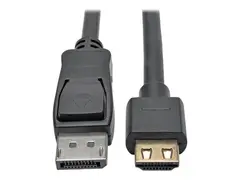Eaton Tripp Lite Series DisplayPort 1.2 to HDMI Active Adapter Cable (M/M), 4K 60 Hz, Gripping HDMI Plug, HDCP 2.2, 6 ft. (1.8 m) Adapterkabel - DisplayPort hann til HDMI hann - 1.83 m - svart - aktiv, 4K-st&#248;tte