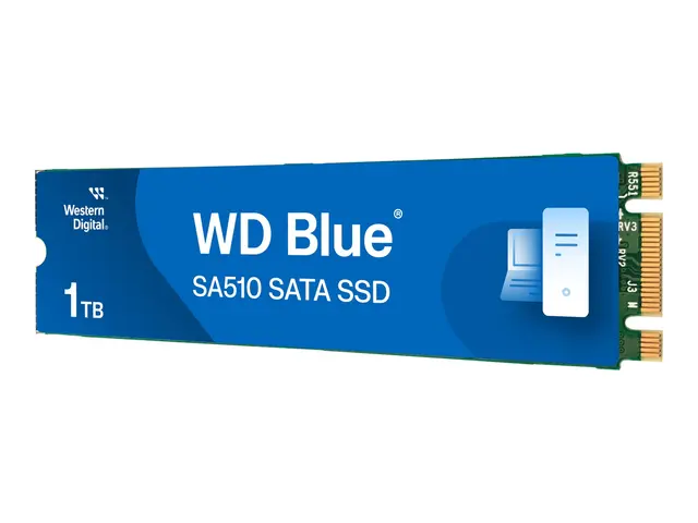 WD Blue SA510 WDS100T3B0B - SSD 1 TB intern M.2 2280 SATA 6Gb/s blå