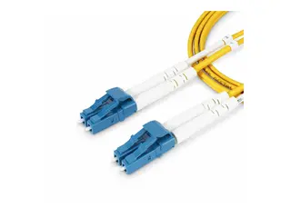 Startech 2m (6.6ft) LC to LC (UPC) OS2 Single Mode Duplex Fiber Optic Cable, 9/125µm, Laser Optimized, 10G, Bend Insensitive, Low Insertion Loss LSZH Fiber Patch Cord (SMDOS2LCLC2M) - koblingskabel - 2 m - 2 m - gul