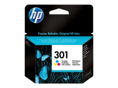 HP 301 - 3 ml - farge (cyan, magenta, gul) original - hengeboks - blekkpatron