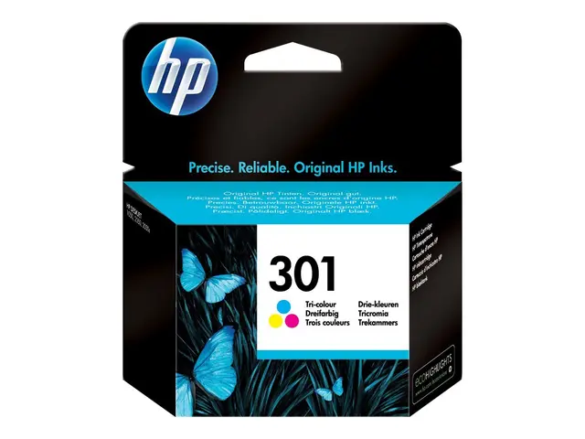 HP 301 - 3 ml - farge (cyan, magenta, gul) - original - hengeboks ...