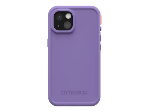 OtterBox FRE - Beskyttende vanntett eske for mobiltelefon MagSafe-samsvar - 50 % resirkulert plast, 25 % havbasert resirkulert plast - plommeregel (lilla) - for Apple iPhone 15