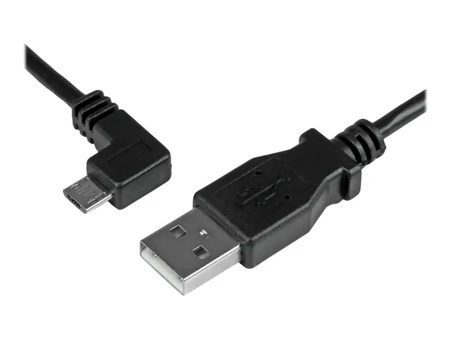 StarTech.com 2m 6 ft Micro-USB Charge-and-Sync Cable - Left-Angle ...