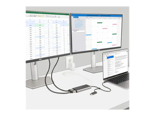 StarTech.com USB-C to Dual-HDMI Adapter, or A 2x HDMI, 4K 60Hz, 10...