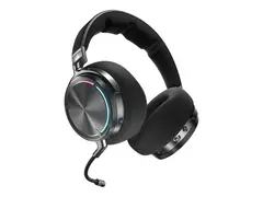CORSAIR Gaming VIRTUOSO MAX WIRELESS - Hodesett full størrelse - Bluetooth / 2,4 GHz radiofrekvens - trådløs, kablet - aktiv støydemping - karbon