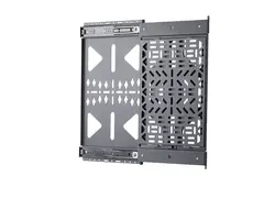 Startech - Monteringssett (lagerpanel) - utskyvbar for strømmerboks / mediaspiller - accessories mounting, 22 lbs (10 kg), behind TV, easy access - låsbar - stål - svart - veggmonterbar