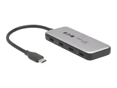 EATON 4-Port USB-C Hub USB 3.2 Gen 2 10Gbps 4x USB-C Ports 100W PD Charging T