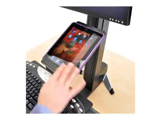 Ergotron WorkFit-S Tablet/Document Holder Monteringskomponent (holder) - for nettbrett - plastikk - svart - for WorkFit-S Dual Sit-Stand Workstation, LCD &amp; Laptop Sit-Stand Workstation