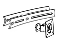 Ergotron DS100 Triple Display Upgrade Kit Monteringskomponent (svingtapp, utvidelsesbraketter) - for tredobbelt flat panel - svart