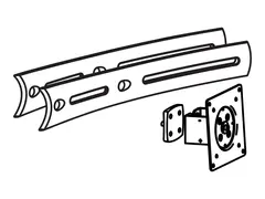 Ergotron DS100 Triple Display Upgrade Kit Monteringskomponent (svingtapp, utvidelsesbraketter) - for tredobbelt flat panel - svart