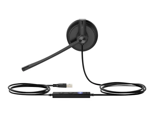 Yealink UH34 Mono - Hodesett on-ear kablet USB svart UC-sertifisert