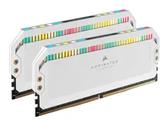CORSAIR Dominator Platinum RGB DDR5 - sett - 32 GB: 2 x 16 GB - DIMM 288-pin - 6200 MHz / PC5-49600 - CL36 - 1.3 V - hvit