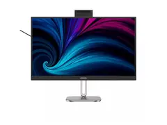 Philips 27B2U4601H - 4000 Series LED-skjerm - 27" - 2560 x 1440 QHD @ 120 Hz - IPS - 1500:1 - HDMI, DisplayPort, USB-C - høyttalere - sølv, koksgrå