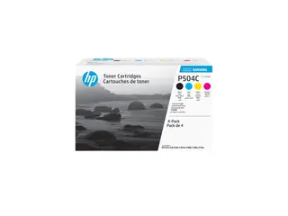 HP CLT-P504C - 4-pack - svart, gul, cyan, magenta original - tonerpatron (SU400A) - for Samsung CLP-415, CLX-4195; MultiXpress SL-C1453, C1454; Xpress SL-C1404, C1810, C1860