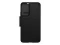 OtterBox Strada Series - Lommebok for mobiltelefon l&#230;r, polykarbonat, metall&#229;s - skygge - for Samsung Galaxy S22+