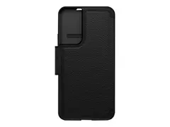 OtterBox Strada Series - Lommebok for mobiltelefon l&#230;r, polykarbonat, metall&#229;s - skygge - for Samsung Galaxy S22+