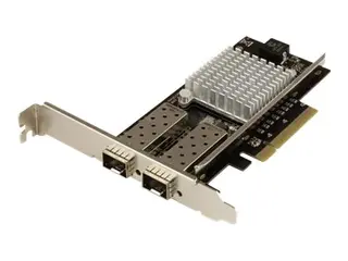 Startech 10G Network Card - 2x 10G Open SFP+ Multimode LC Fiber Connector Intel 82599 Chip - Gigabit Ethernet Card (PEX20000SFPI) - nettverksadapter - PCIe 2.0 x8