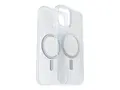 OtterBox React Series - Baksidedeksel for mobiltelefon MagSafe-samsvar - stjernest&#248;v (klart glitter) - for Apple iPhone 16 Plus