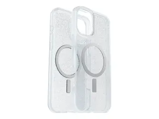 OtterBox React Series - Baksidedeksel for mobiltelefon MagSafe-samsvar - stjernestøv (klart glitter) - for Apple iPhone 16 Plus