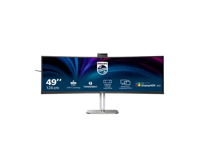 Philips 49B2U6903CH - 6000 Series LED-skjerm kurvet 49" (48.8" syn...