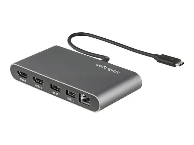StarTech.com Thunderbolt 3 Mini Dock - Portable Dual Monitor w/HDM...