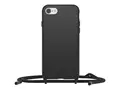 OtterBox React Series - Baksidedeksel for mobiltelefon halskjede - svart - for Apple iPhone 7, 8, SE (2nd generation), SE (3rd generation)