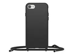 OtterBox React Series - Baksidedeksel for mobiltelefon halskjede - svart - for Apple iPhone 7, 8, SE (2nd generation), SE (3rd generation)