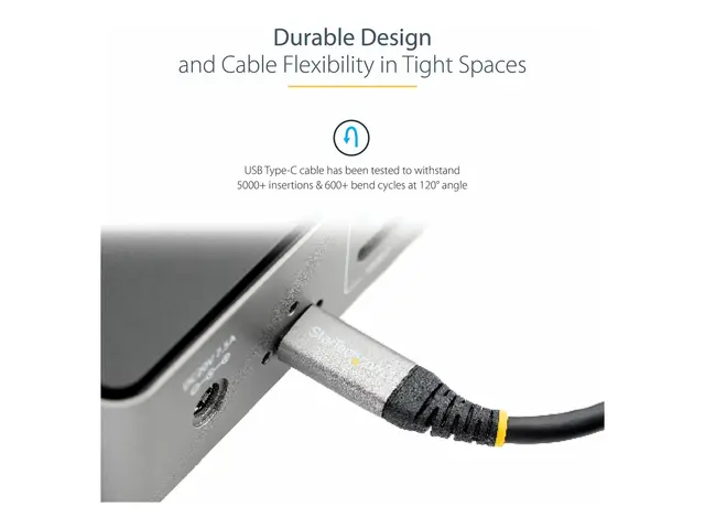 StarTech.com 20" (50cm) USB C Cable 10Gbps, 3.1/3.2 Gen 2 Type-C C...