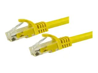 Startech 7m CAT6 Ethernet Cable, 10 Gigabit Snagless RJ45 650MHz 100W PoE Patch Cord, CAT 6 10GbE UTP Network Cable w/Strain Relief, Yellow, Wiring is UL Certified/TIA Category 6 - 24AWG (N6PATC7MYL) - koblingskabel - 7 m - gul