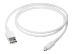dbramante1928 re-charge - USB-kabel - USB (hann) til Micro-USB Type B (hann) AC 100-240 V - 1 m - USB Power Delivery (12W) - hvit