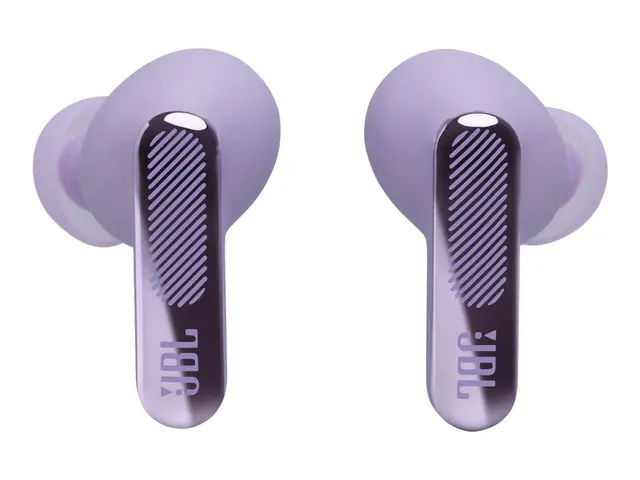 JBL LIVE Beam 4 - True wireless-hodetelefoner med mikrofon i øret - Bluetooth - aktiv støydemping - purpur 