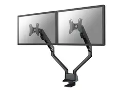 Neomounts FPMA-D750DBLACK2 - Monteringssett (skrivebordsmontering) full bevegelse - for 2 LCD-skjermer - svart - skjermstørrelse: 10"-32" - klemmemonterbar, malje