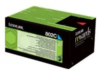 Lexmark 802C - Cyan - original - tonerpatron LCCP, LRP - for Lexma...