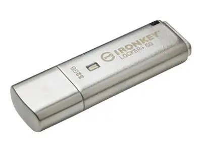 Kingston IronKey Locker+ 50 - USB-flashstasjon kryptert 32 GB USB ...