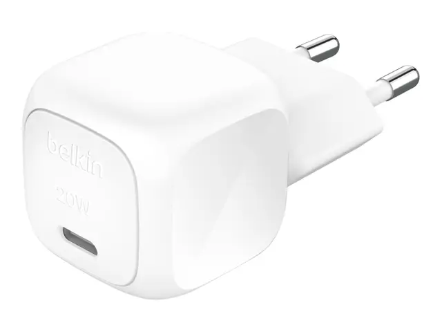 Belkin BoostCharge - Strømadapter kompakt 20 watt Power Delivery 3...