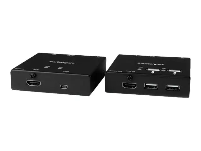 StarTech.com HDMI over CAT6 Extender with 4-port USB Hub - Remote ...