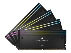 CORSAIR Dominator Titanium RGB DDR5 - sett - 96 GB: 4 x 24 GB - DIMM 288-pin - 6400 MHz / PC5-51200 - CL32 - 1.4 V - svart