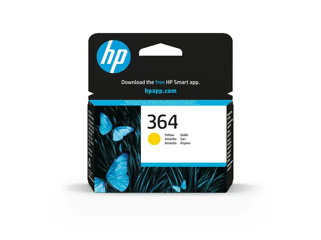 HP 364 - Gul original blekkpatron for Deskjet 35XX; Photosmart 55X...