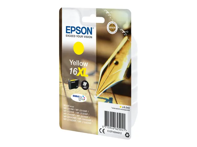 Epson 16XL - 6.5 ml - XL - gul - original - blister - blekkpatron ...