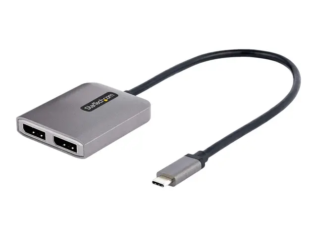 StarTech.com 2-Port USB-C MST Hub, USB Type-C to 2x DisplayPort Mu...