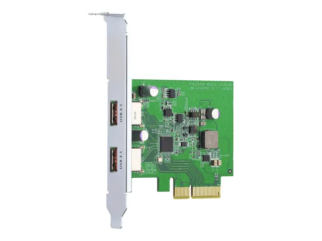 QNAP QXP-10G2U3A - USB-adapter PCIe 2.0 x2 lav profil USB 3.2 Gen ...