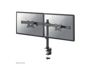Neomounts FPMA-DCB100D - Monteringssett - full bevegelse for 2 LCD-skjermer - svart - skjermstørrelse: 10"-27" - klemmemonterbar, malje, skrivebordsmonterbar