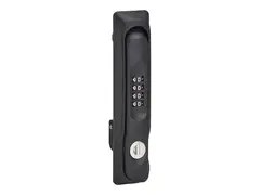 Eaton Tripp Lite Series SmartRack Locking Door Handles for Server Rack Front and Back Doors, 4-Digit Combination Lock, 2 Keys Rackdørhåndtak med kombinasjonslås - 4-digit combination - dørmonterbar - svart (en pakke 2)