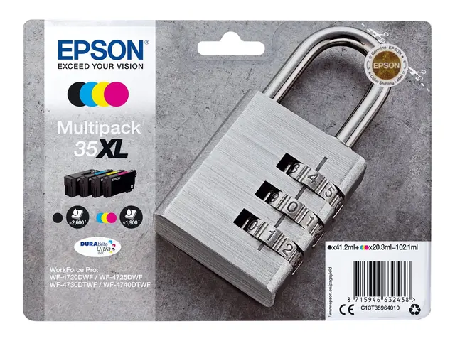 Epson 35XL Multipack - 4-pack - XL - svart, gul, cyan, magenta - o...